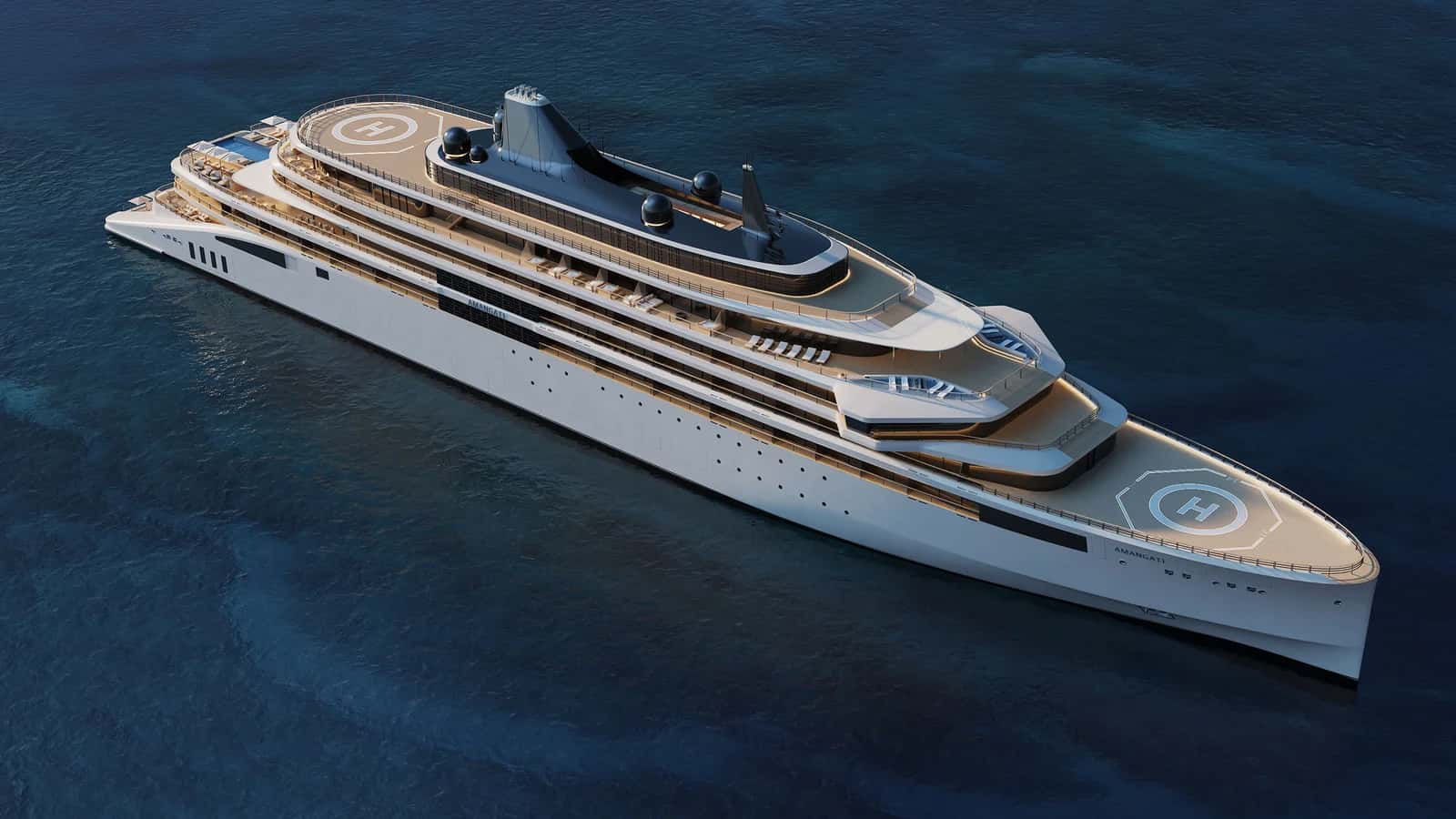 Amangati yacht at sea — single-yacht intimate cruising
